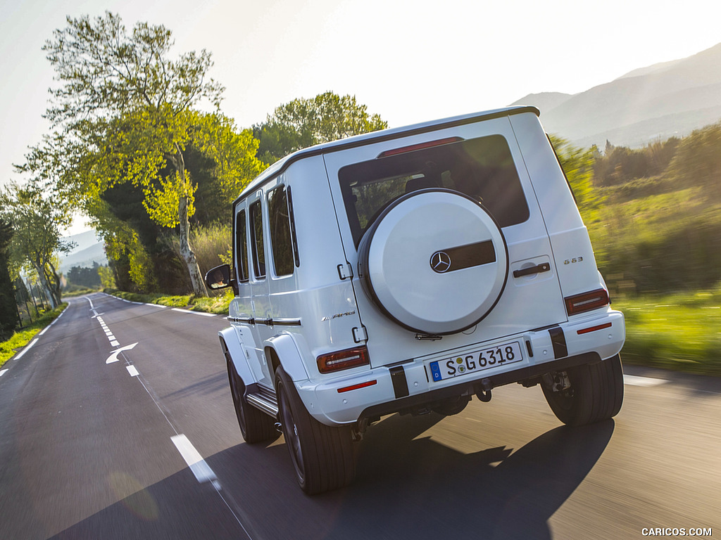 2019 Mercedes-AMG G63 (Color: Designo Diamond White Bright) - Rear