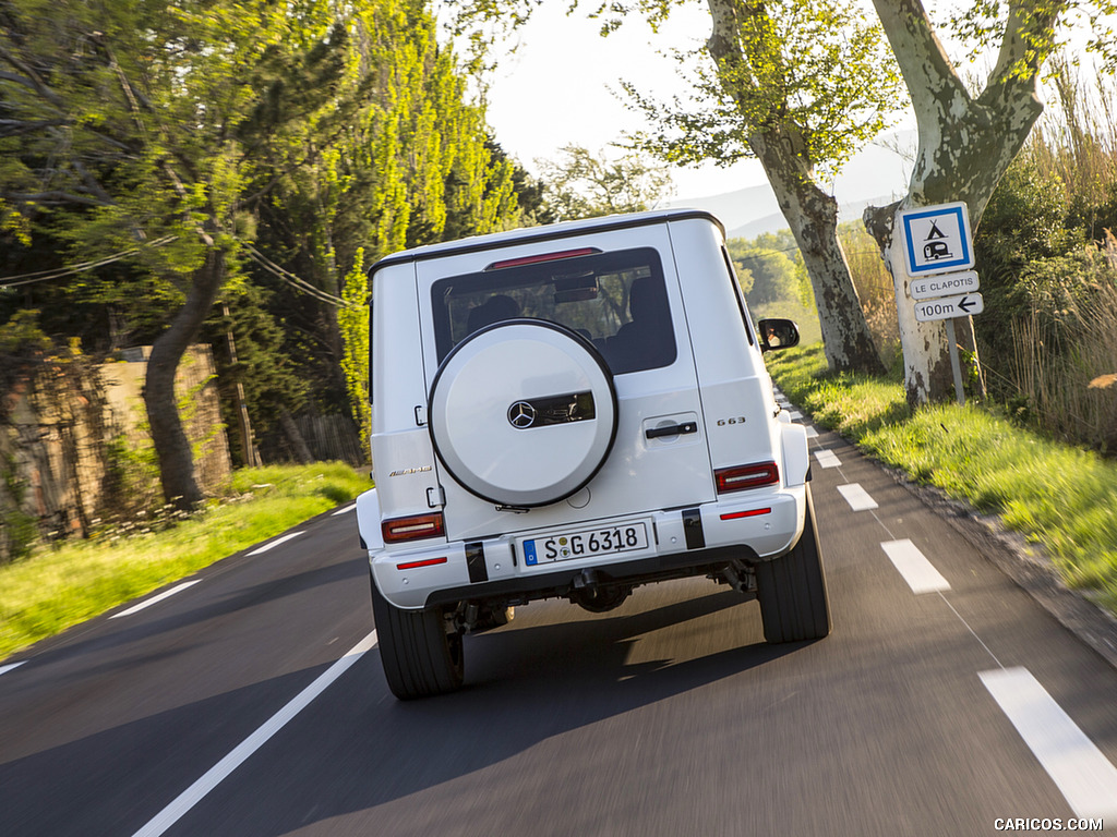 2019 Mercedes-AMG G63 (Color: Designo Diamond White Bright) - Rear