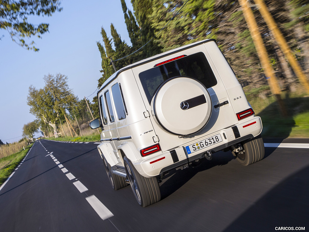 2019 Mercedes-AMG G63 (Color: Designo Diamond White Bright) - Rear