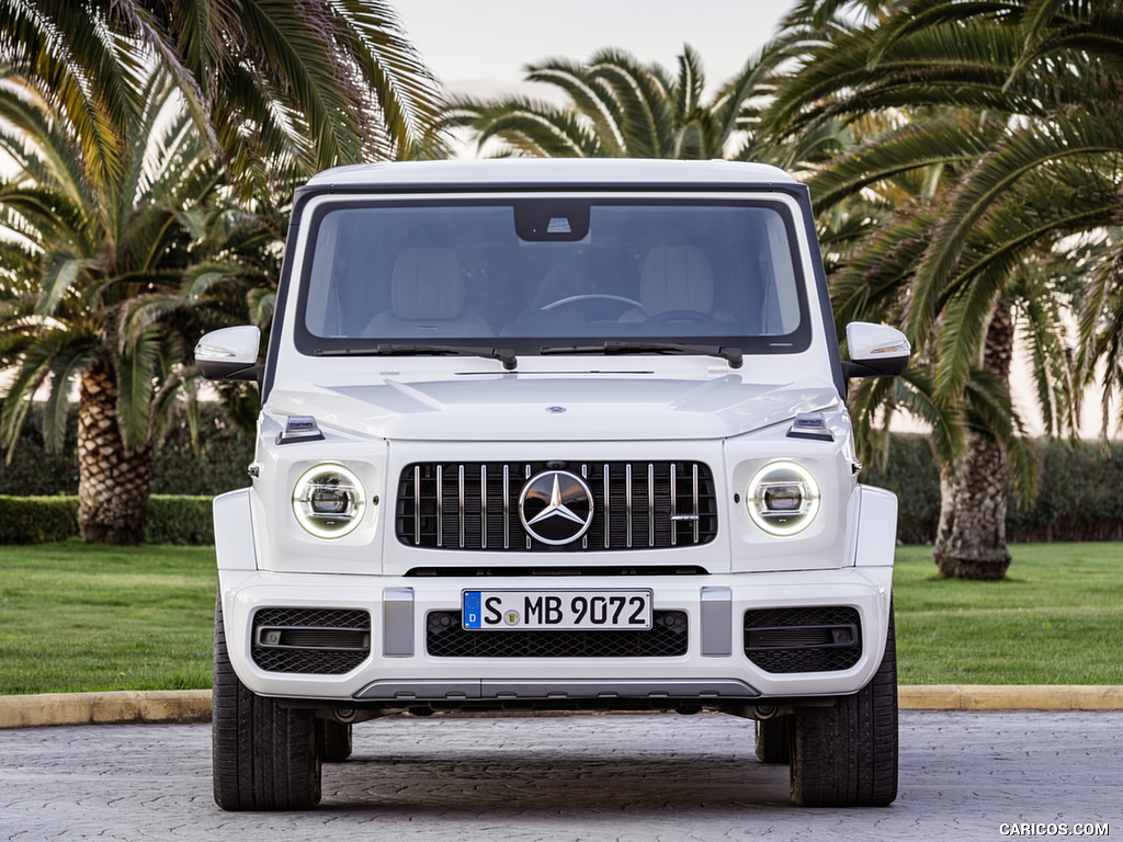 2019 Mercedes-AMG G63 (Color: Designo Mystic White Bright) - Front