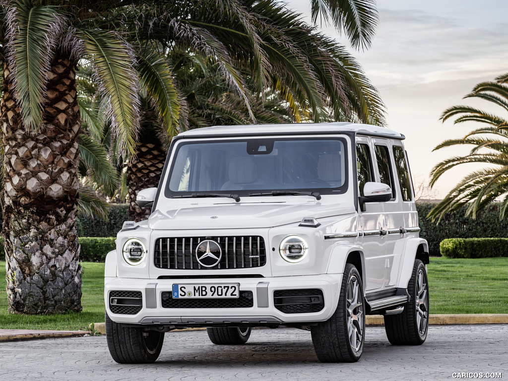 2019 Mercedes-AMG G63 (Color: Designo Mystic White Bright) - Front