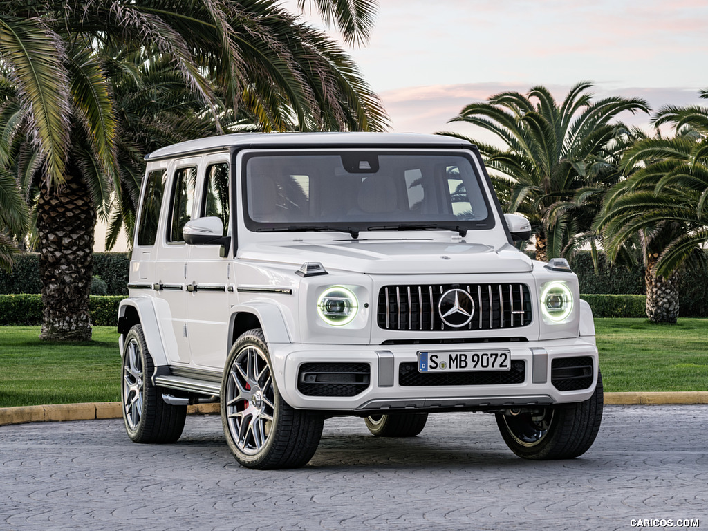 2019 Mercedes-AMG G63 (Color: Designo Mystic White Bright) - Front