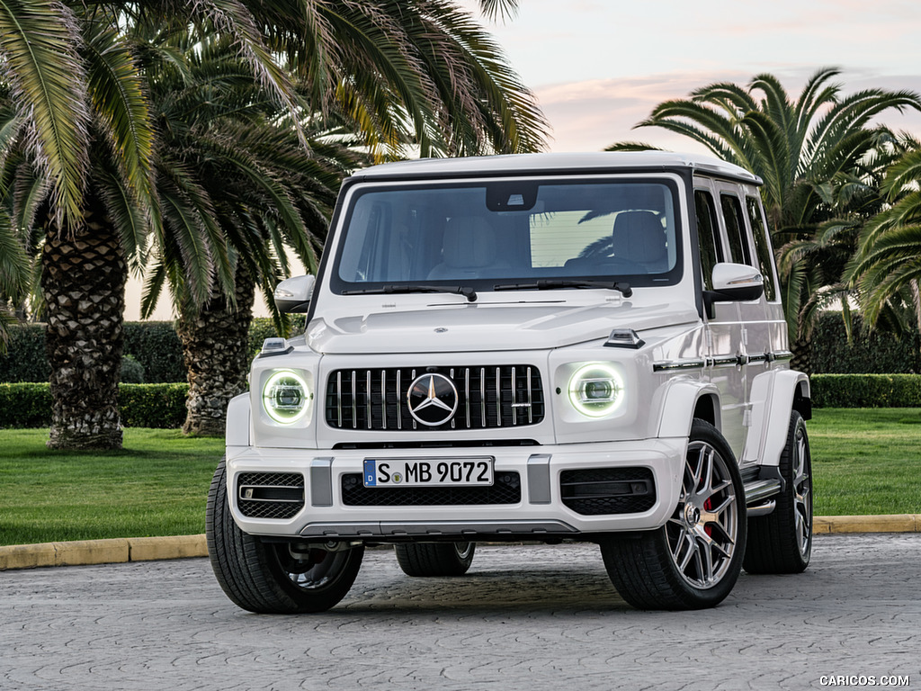 2019 Mercedes-AMG G63 (Color: Designo Mystic White Bright) - Front