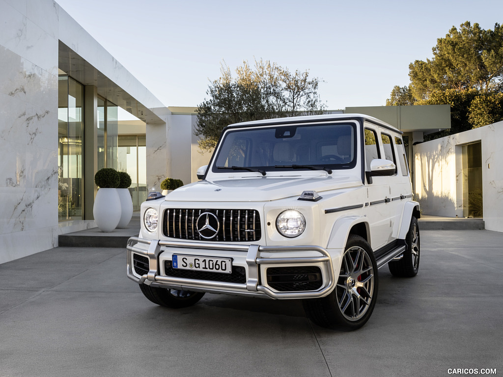 2019 Mercedes-AMG G63 (Color: Designo Mystic White Bright) - Front