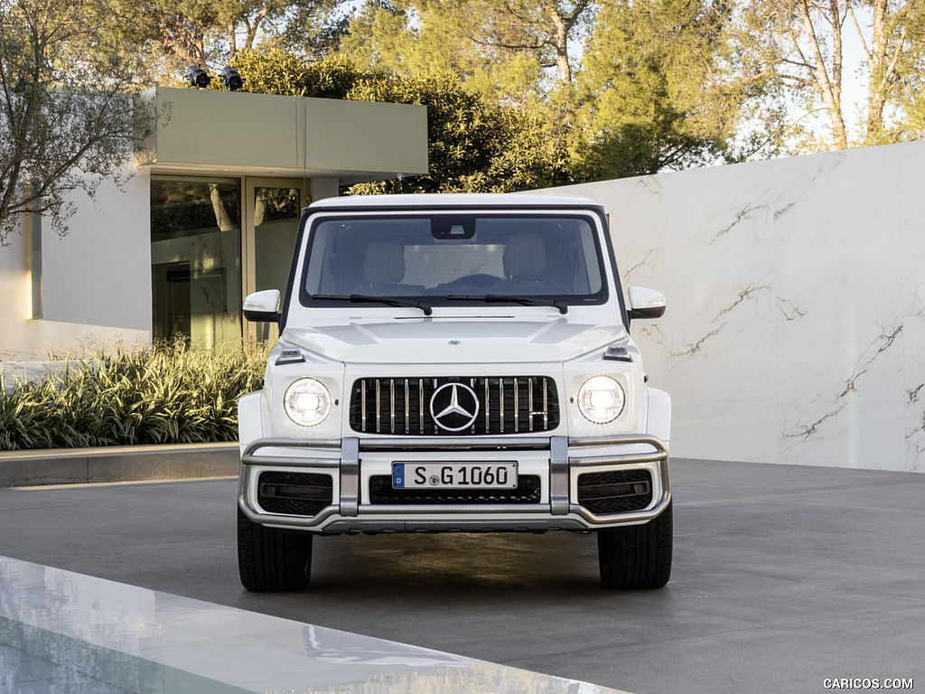 2019 Mercedes-AMG G63 (Color: Designo Mystic White Bright) - Front