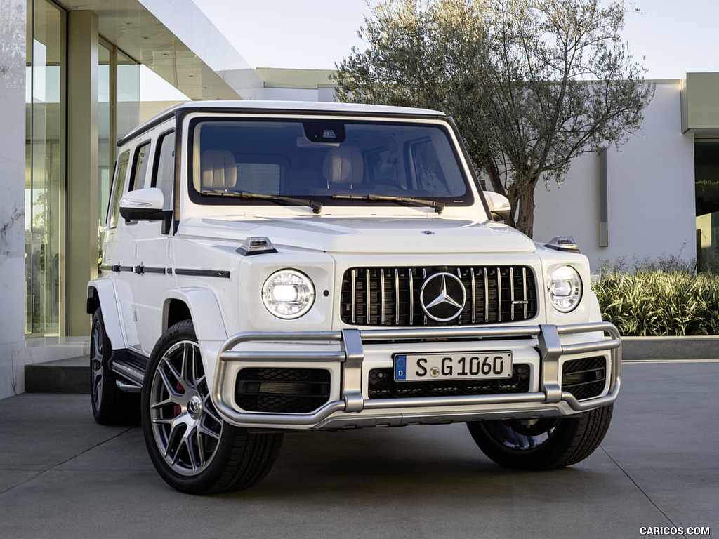 2019 Mercedes-AMG G63 (Color: Designo Mystic White Bright) - Front