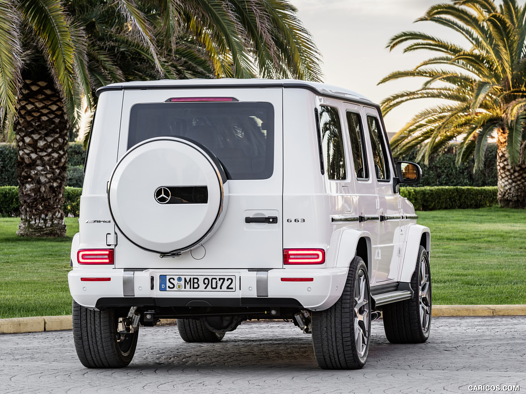 2019 Mercedes-AMG G63 (Color: Designo Mystic White Bright) - Rear