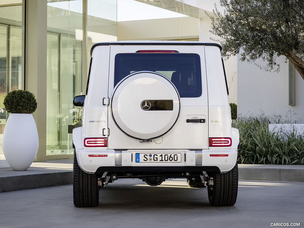 2019 Mercedes-AMG G63 (Color: Designo Mystic White Bright) - Rear