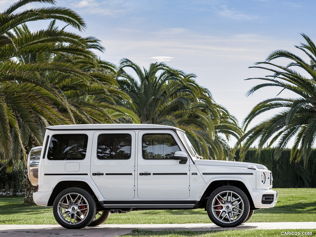 2019 Mercedes-AMG G63 (Color: Designo Mystic White Bright) - Side