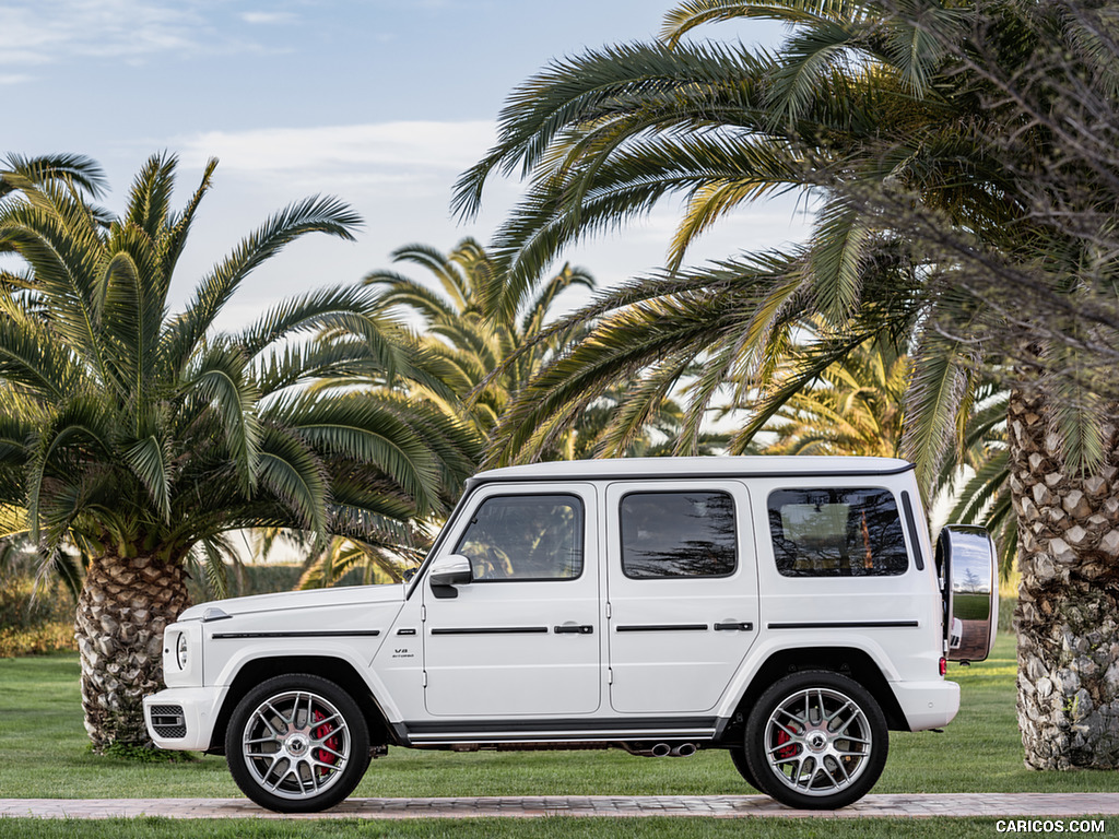 2019 Mercedes-AMG G63 (Color: Designo Mystic White Bright) - Side