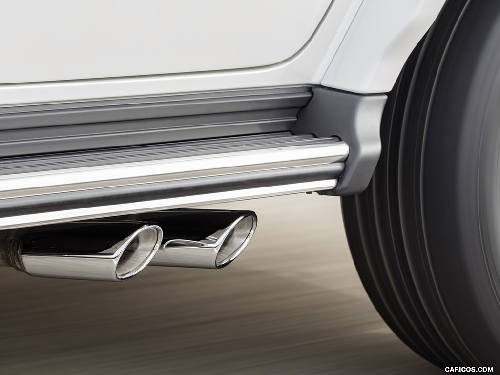 2019 Mercedes-AMG G63 (Color: Designo Mystic White Bright) - Tailpipe