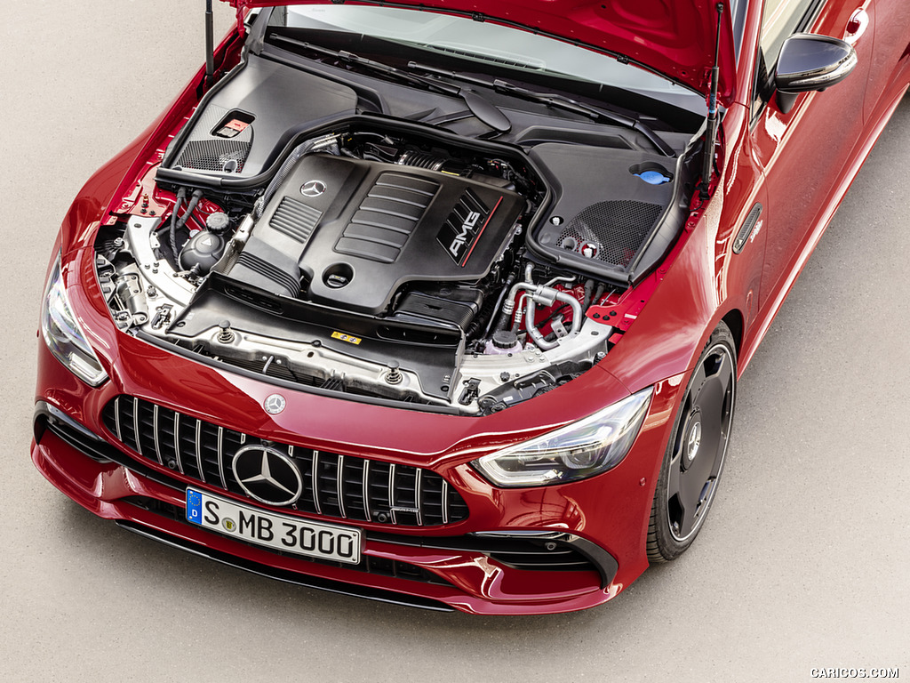 2019 Mercedes-AMG GT 43 4MATIC+ 4-Door Coupé (Color: Jupiter Red) - Engine