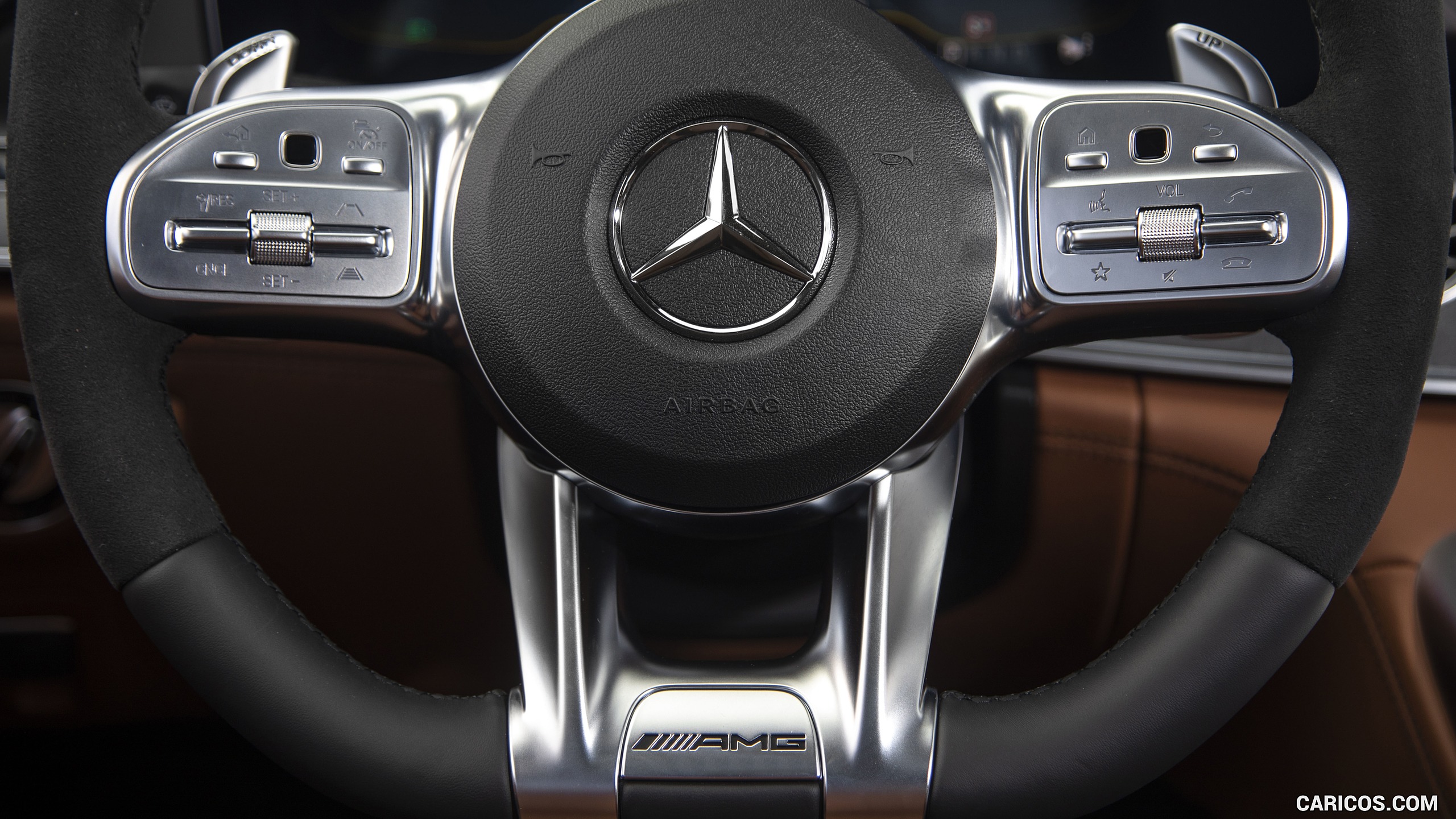 2019 Mercedes-AMG GT 53 4-Door Coupe (US-Spec) - Interior, Steering Wheel, #355 of 427
