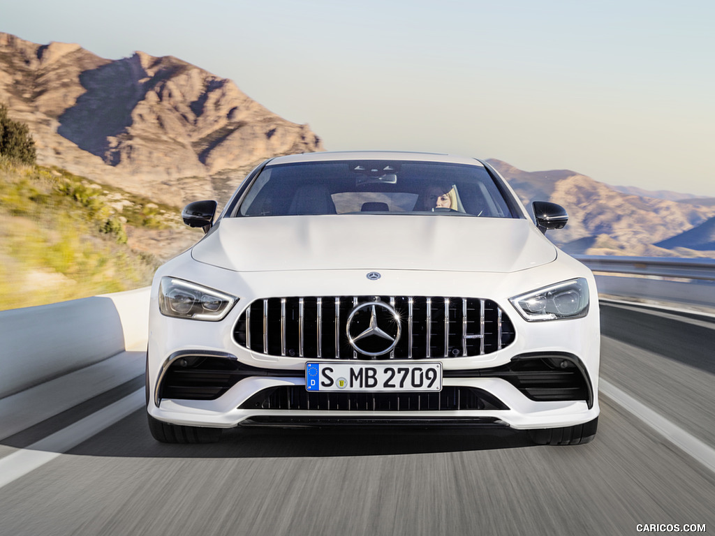 2019 Mercedes-AMG GT 53 4MATIC+ 4-Door Coupe (Color: Designo Diamond White Bright) - Front