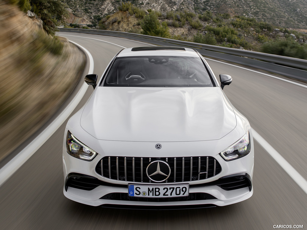 2019 Mercedes-AMG GT 53 4MATIC+ 4-Door Coupe (Color: Designo Diamond White Bright) - Front