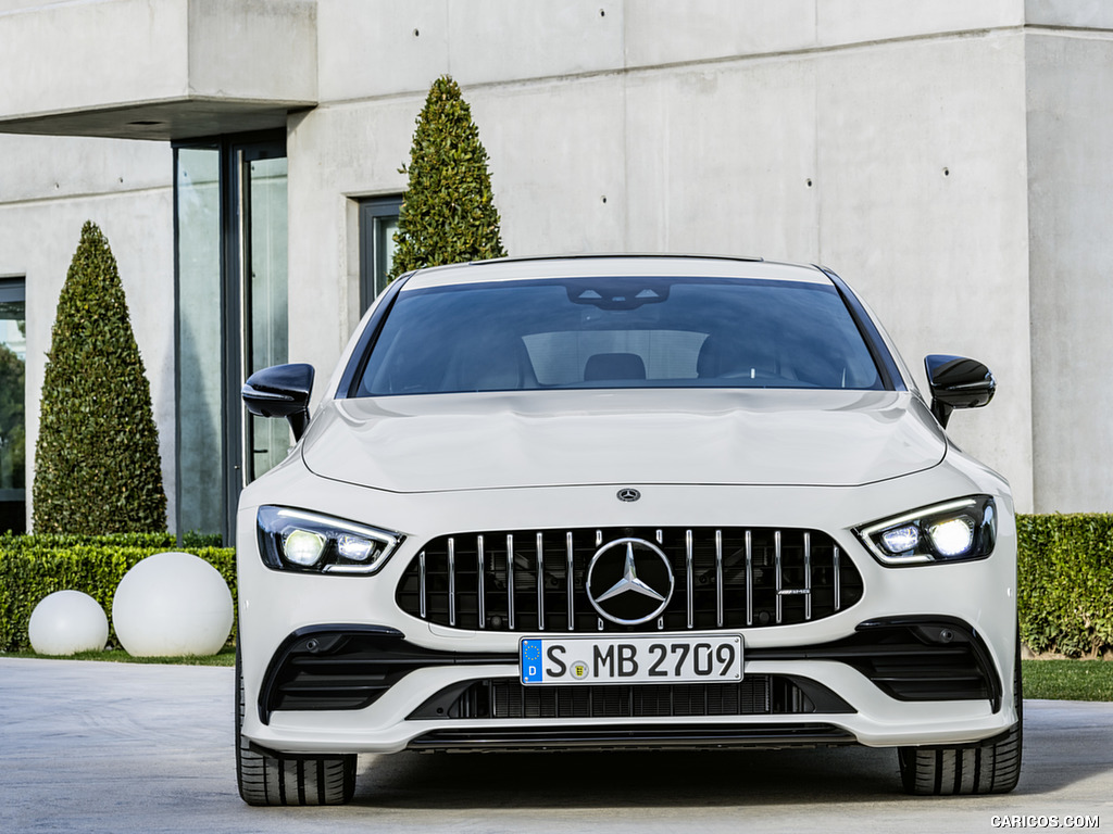 2019 Mercedes-AMG GT 53 4MATIC+ 4-Door Coupe (Color: Designo Diamond White Bright) - Front