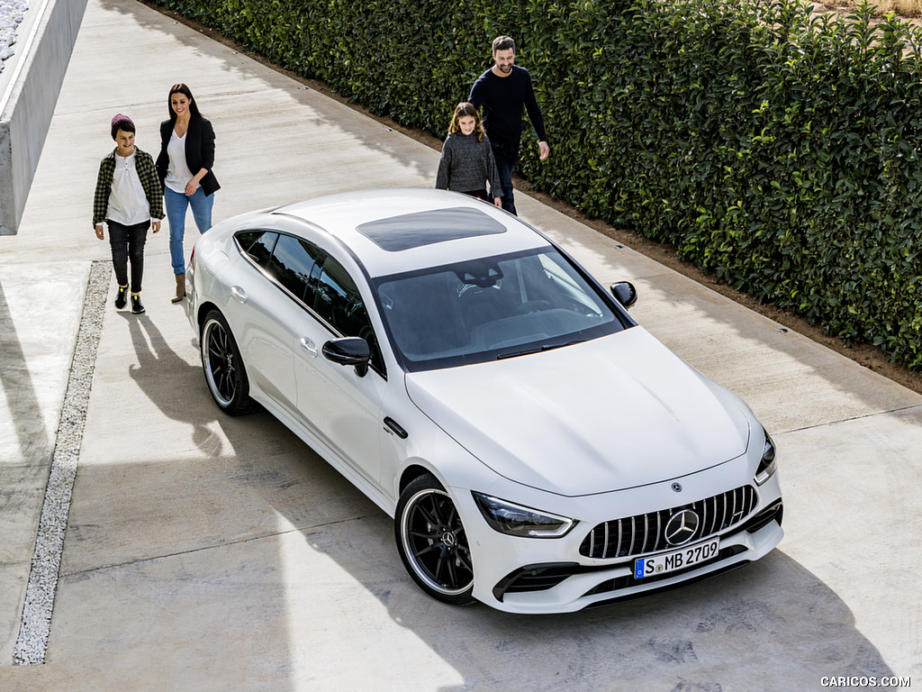 2019 Mercedes-AMG GT 53 4MATIC+ 4-Door Coupe (Color: Designo Diamond White Bright) - Top