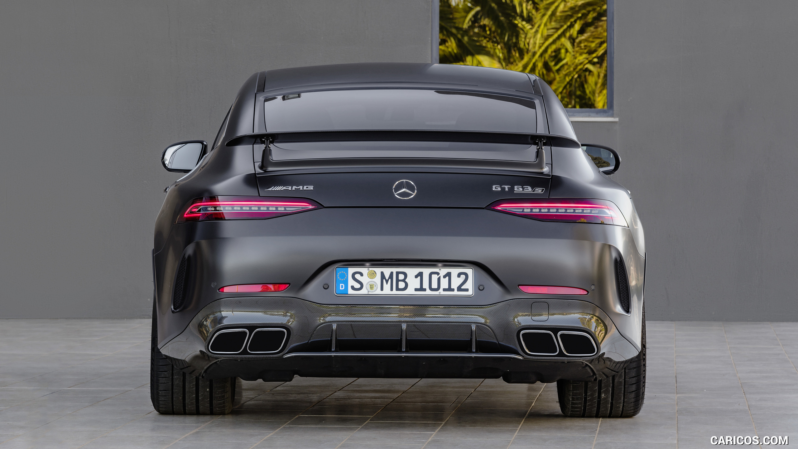 2019 Mercedes-AMG GT 63 S 4MATIC+ 4-Door Coupe (Color: Graphite Grey Magno) - Rear, #19 of 427