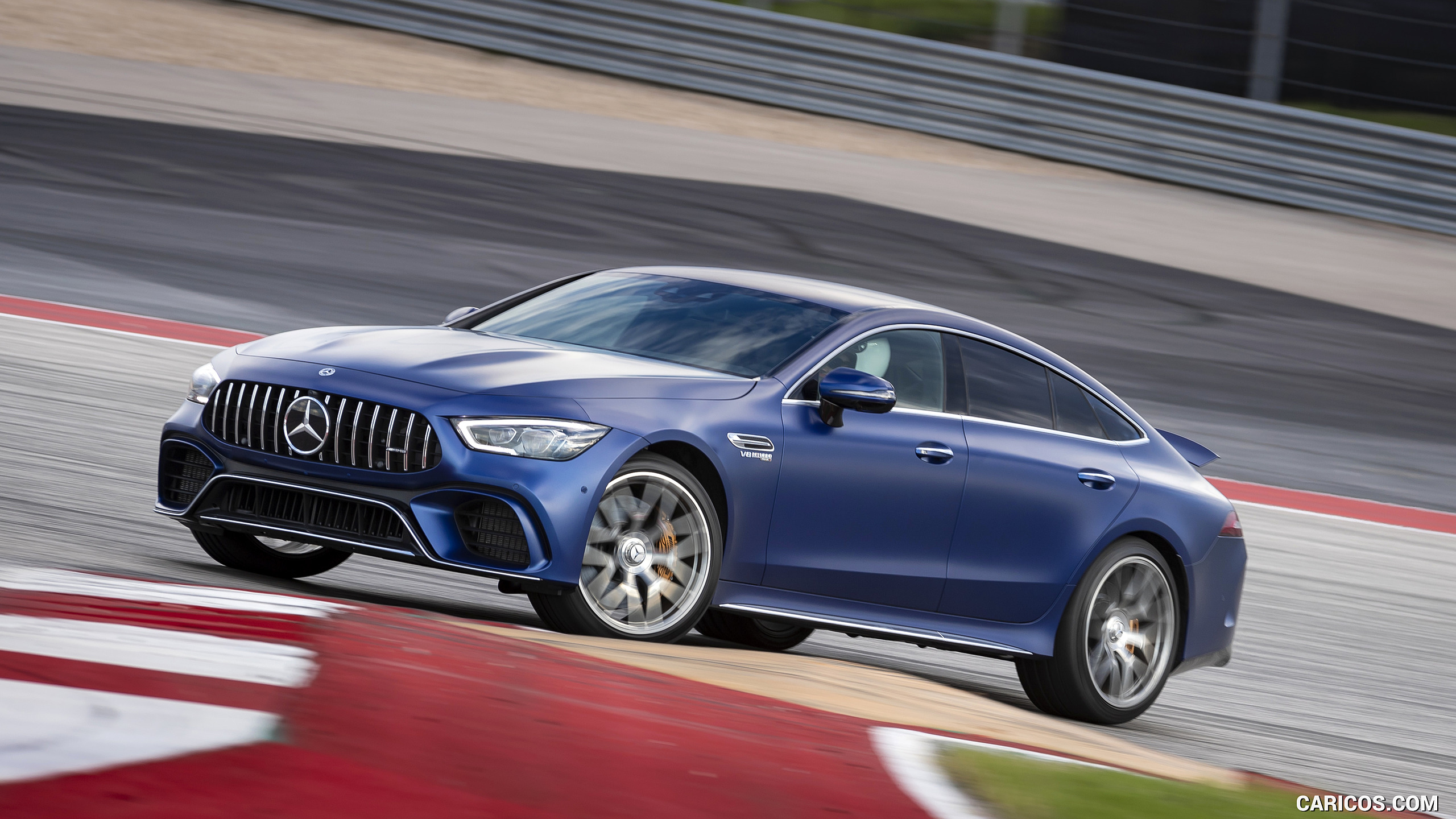 2019 Mercedes-AMG GT 63 S 4MATIC+ 4-Door Coupe - Front Three-Quarter, #101 of 427