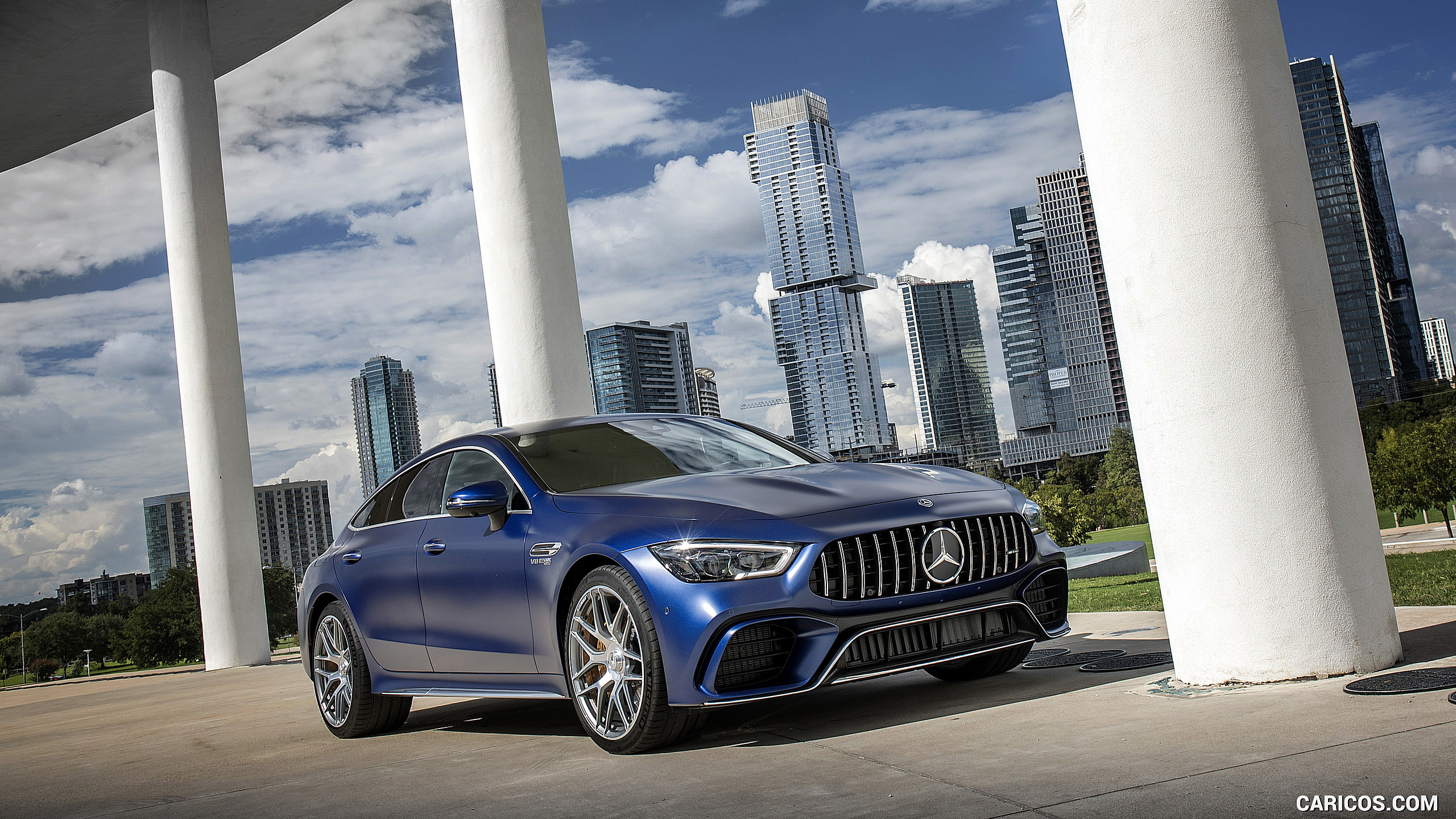 2019 Mercedes-AMG GT 63 S 4MATIC+ 4-Door Coupe - Front Three-Quarter, #129 of 427