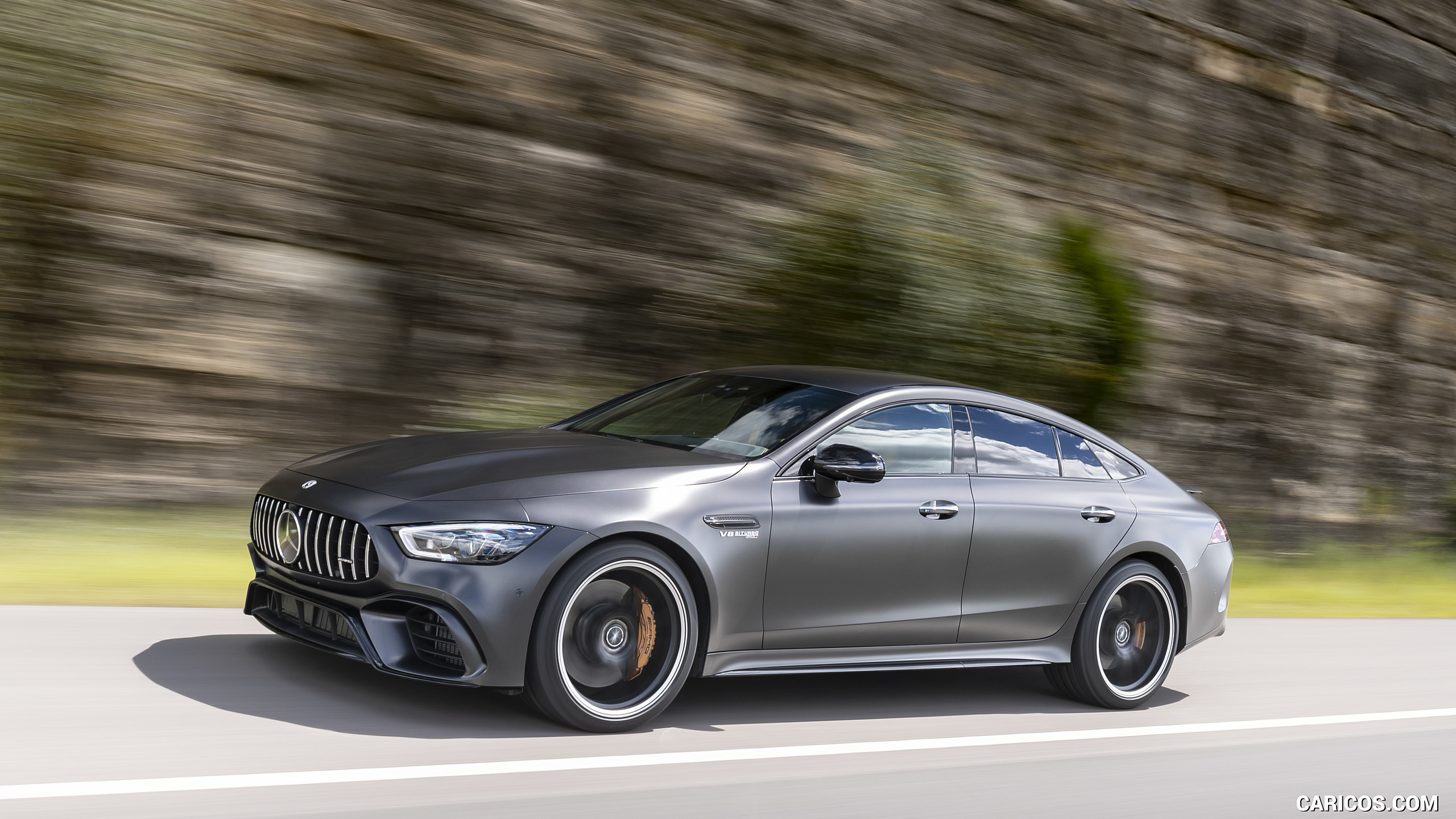2019 Mercedes-AMG GT 63 S 4MATIC+ 4-Door Coupe - Front Three-Quarter, #191 of 427
