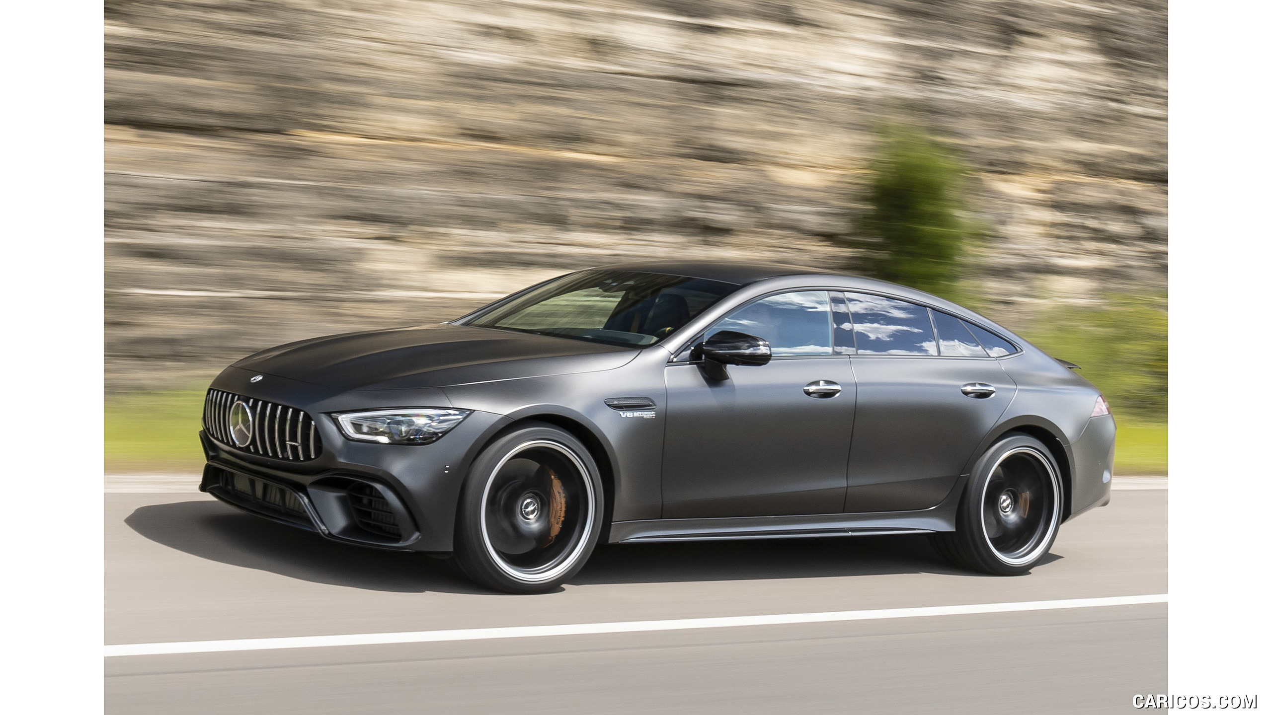 2019 Mercedes-AMG GT 63 S 4MATIC+ 4-Door Coupe - Front Three-Quarter, #192 of 427