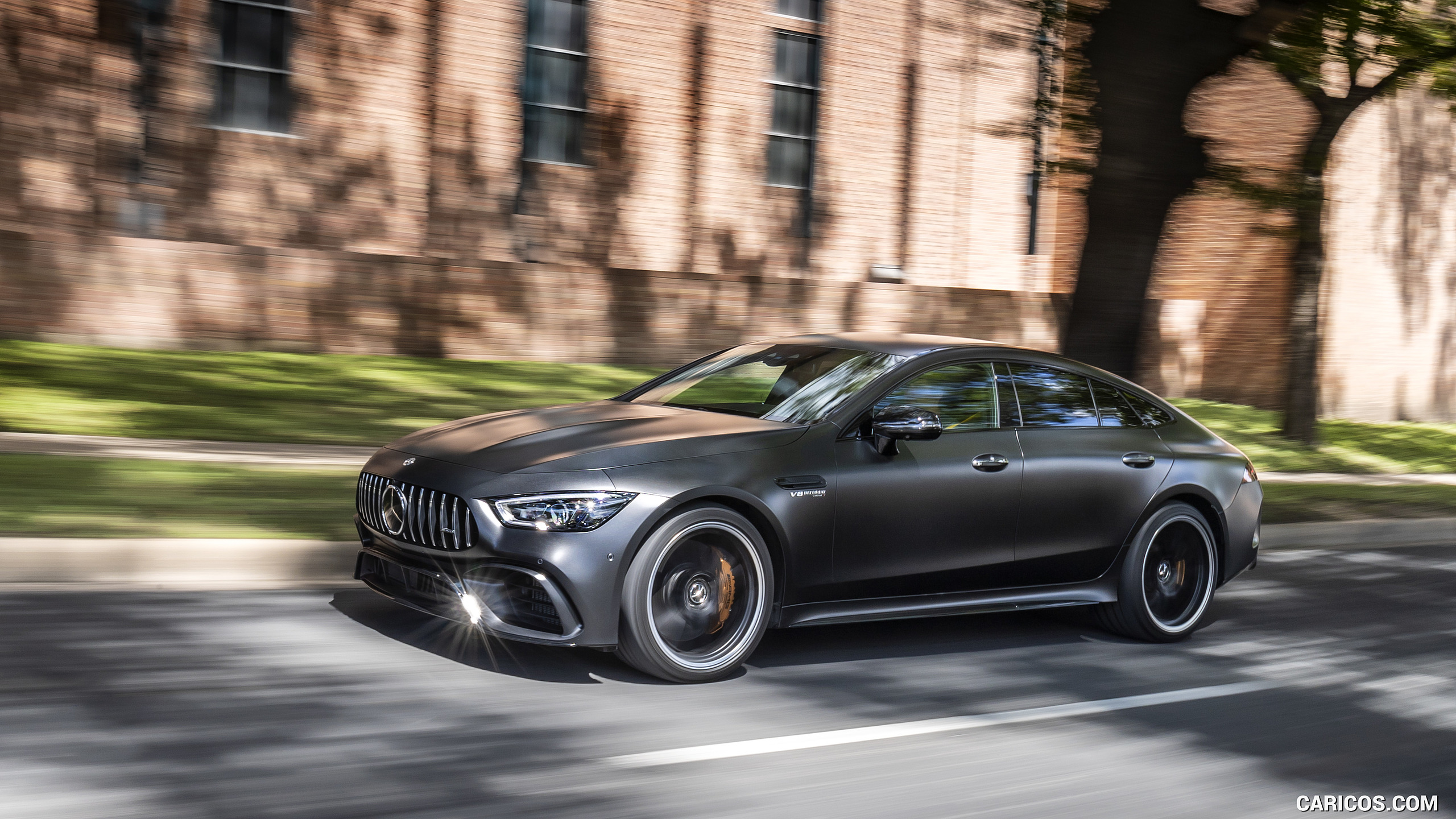 2019 Mercedes-AMG GT 63 S 4MATIC+ 4-Door Coupe - Front Three-Quarter, #204 of 427