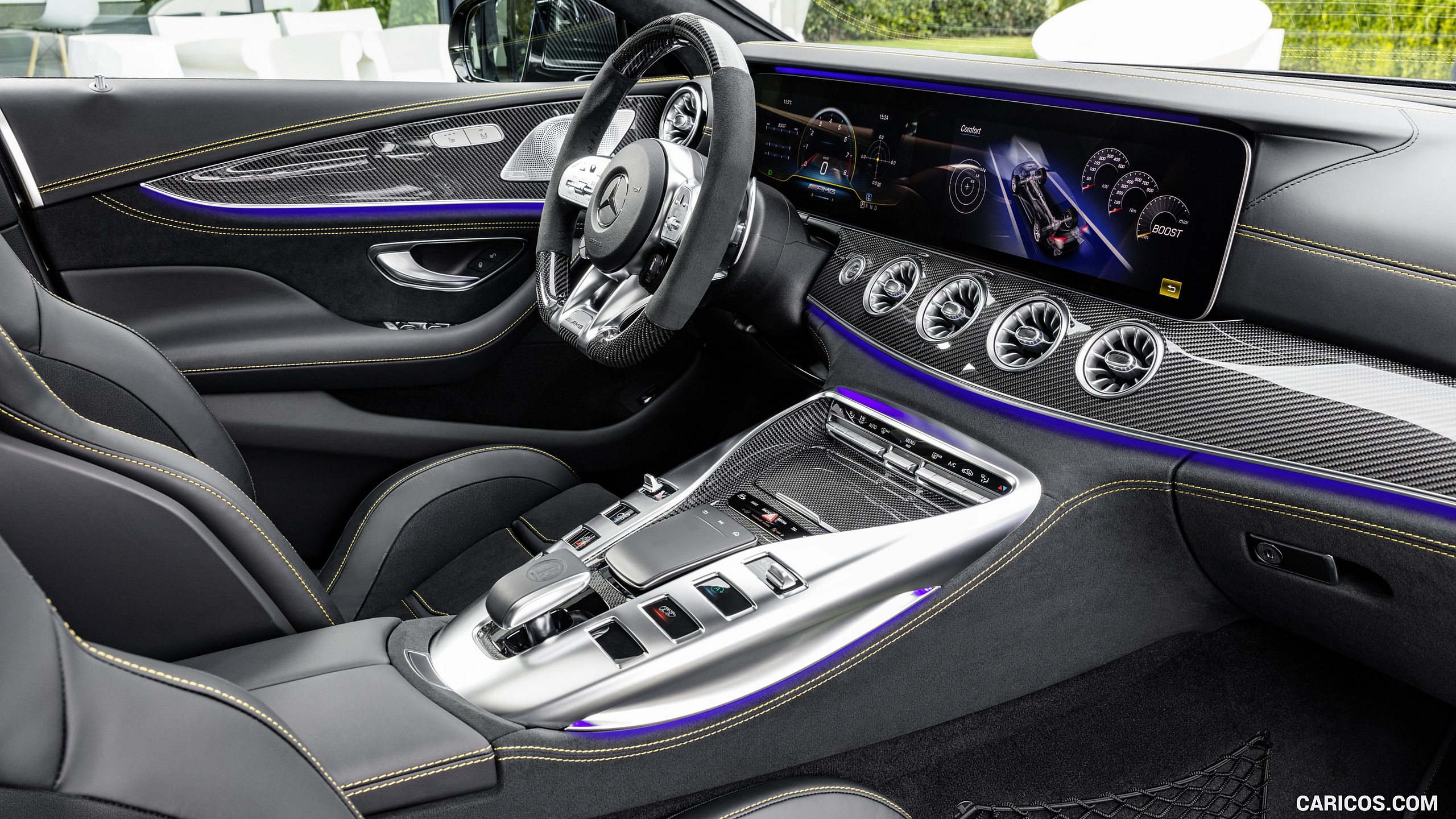 2019 Mercedes-AMG GT 63 S 4MATIC+ 4-Door Coupe - Interior, Detail, #39 of 427