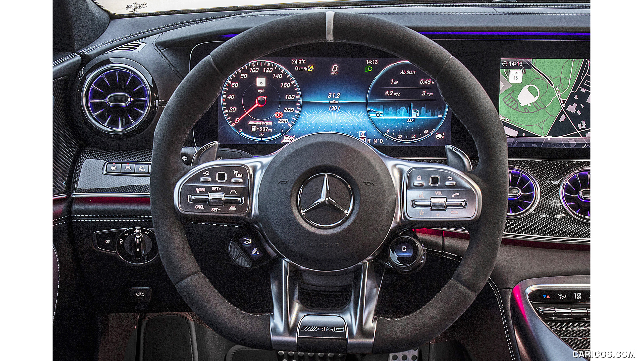2019 Mercedes-AMG GT 63 S 4MATIC+ 4-Door Coupe - Interior, Steering Wheel, #161 of 427