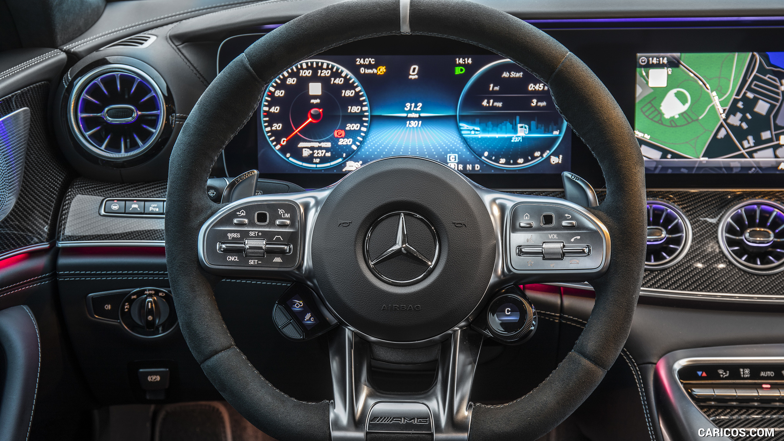 2019 Mercedes-AMG GT 63 S 4MATIC+ 4-Door Coupe - Interior, Steering Wheel, #162 of 427