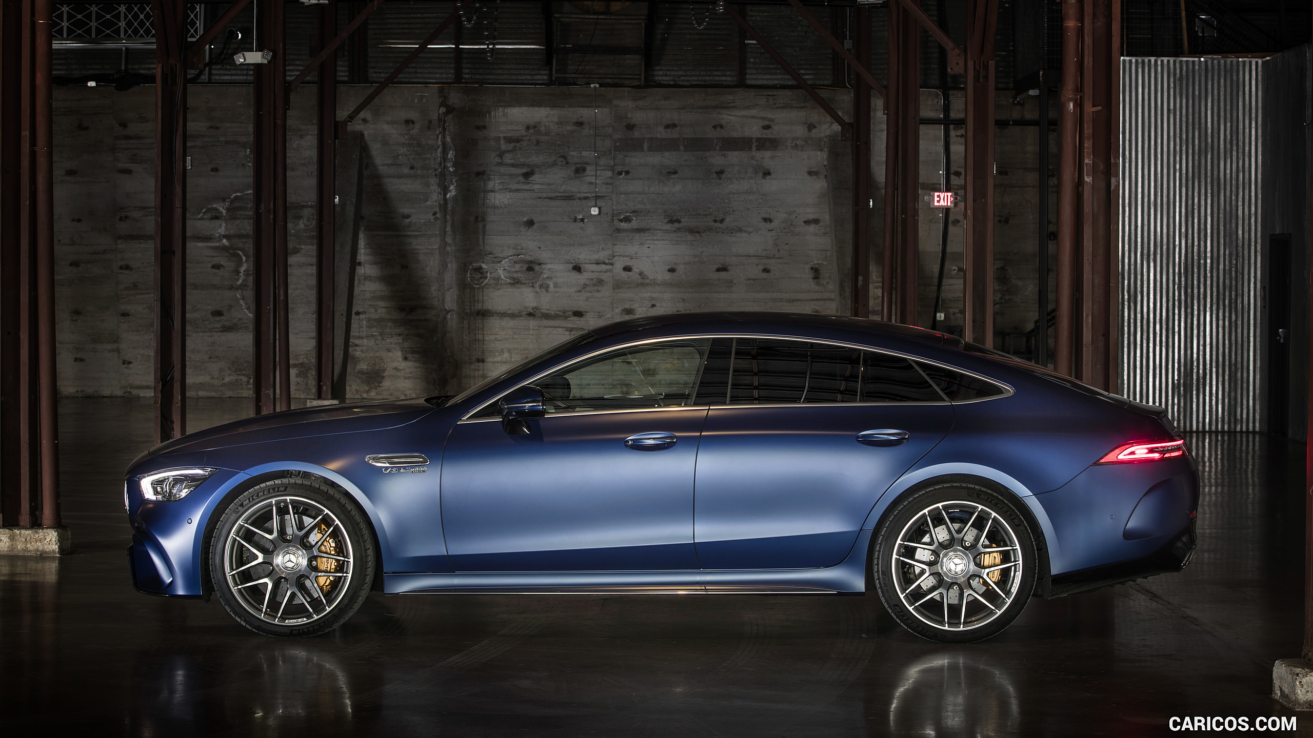2019 Mercedes-AMG GT 63 S 4MATIC+ 4-Door Coupe - Side, #144 of 427