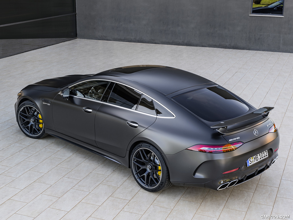 2019 Mercedes-AMG GT 63 S 4MATIC+ 4-Door Coupe (Color: Graphite Grey Magno) - Rear Three-Quarter