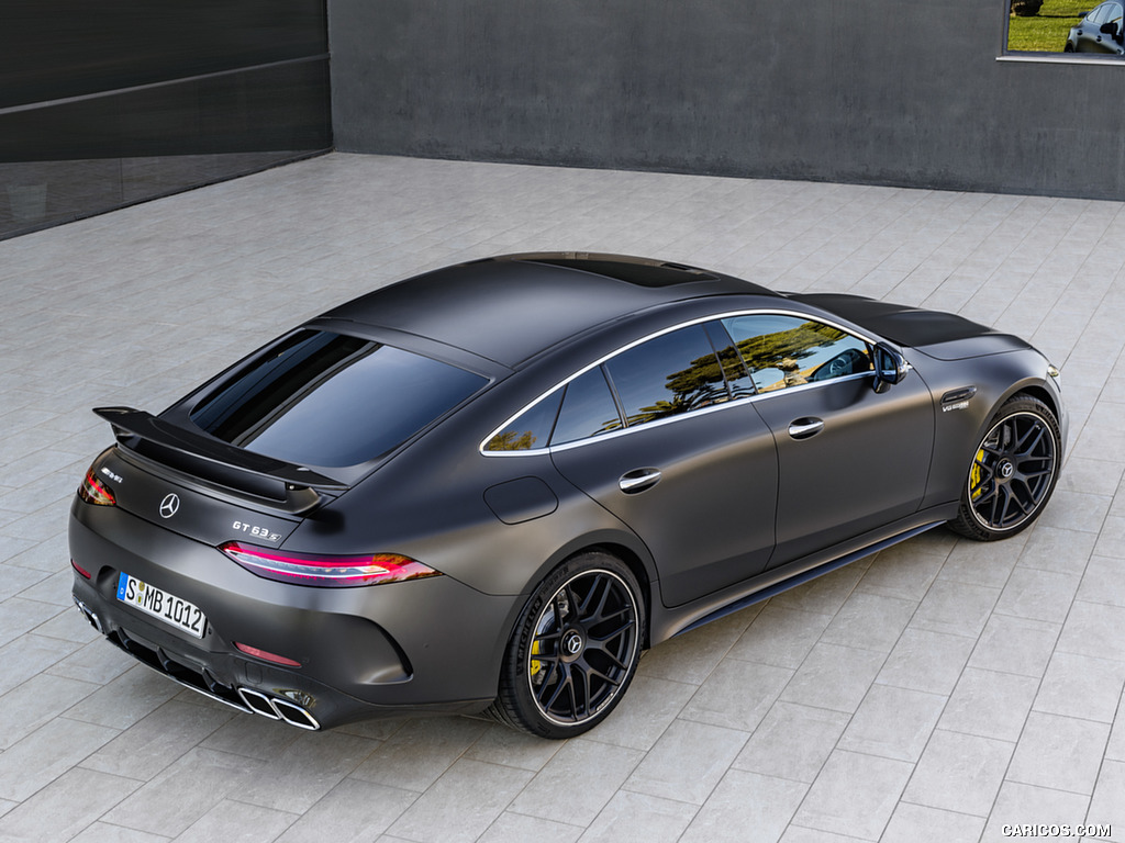 2019 Mercedes-AMG GT 63 S 4MATIC+ 4-Door Coupe (Color: Graphite Grey Magno) - Rear Three-Quarter