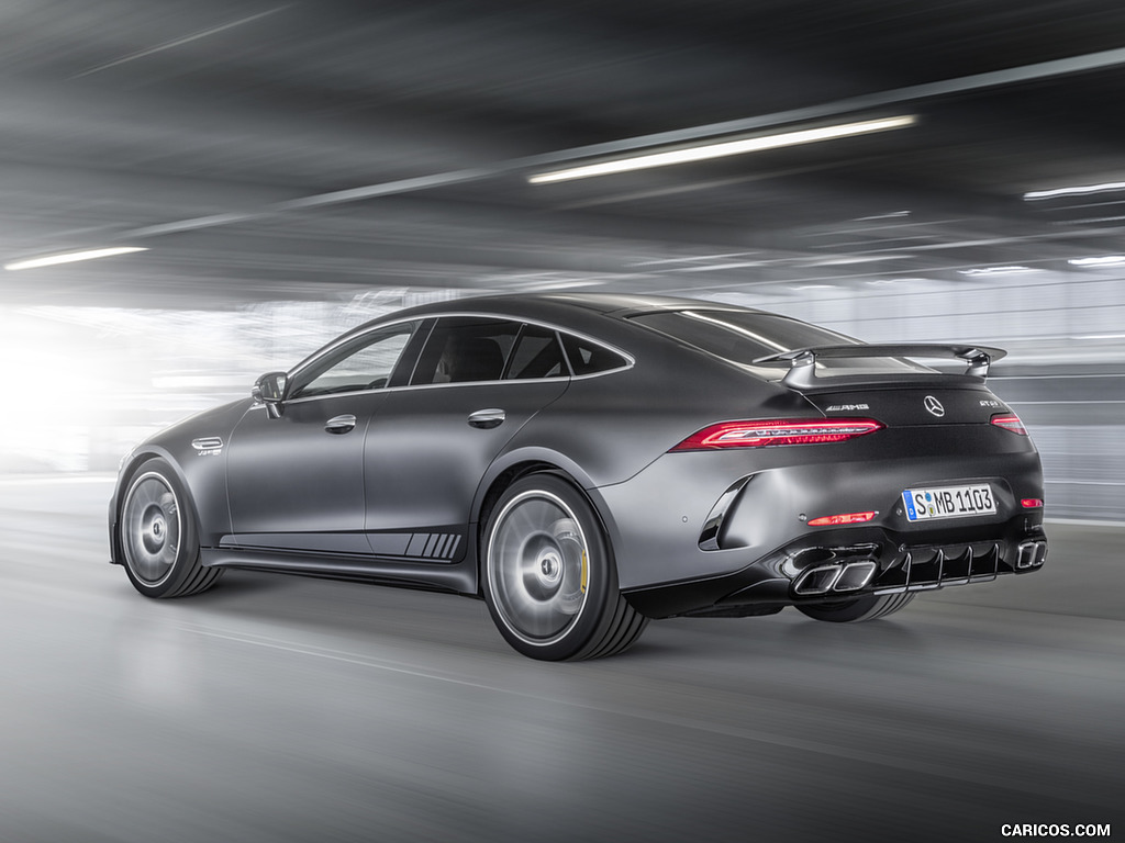 2019 Mercedes-AMG GT 63 S 4MATIC+ Edition 1 (Color: designo graphite grey magno) - Rear Three-Quarter