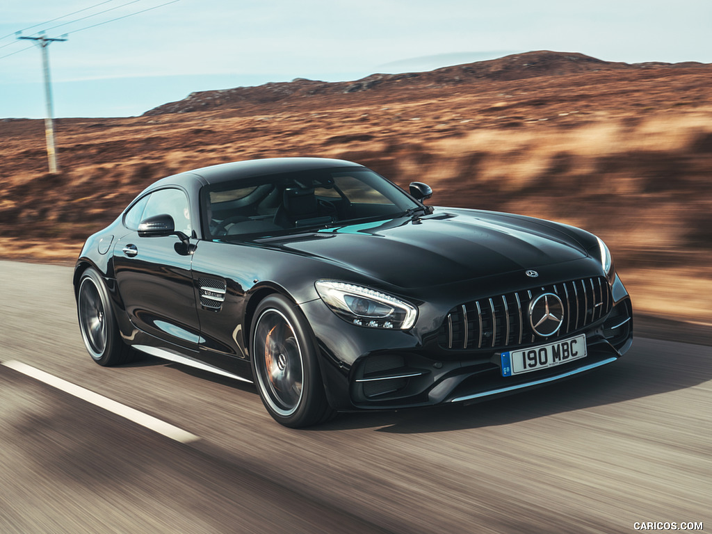 2019 Mercedes-AMG GT C Coupé (UK-Spec) - Front Three-Quarter