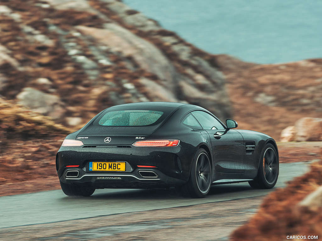 2019 Mercedes-AMG GT C Coupé (UK-Spec) - Rear Three-Quarter