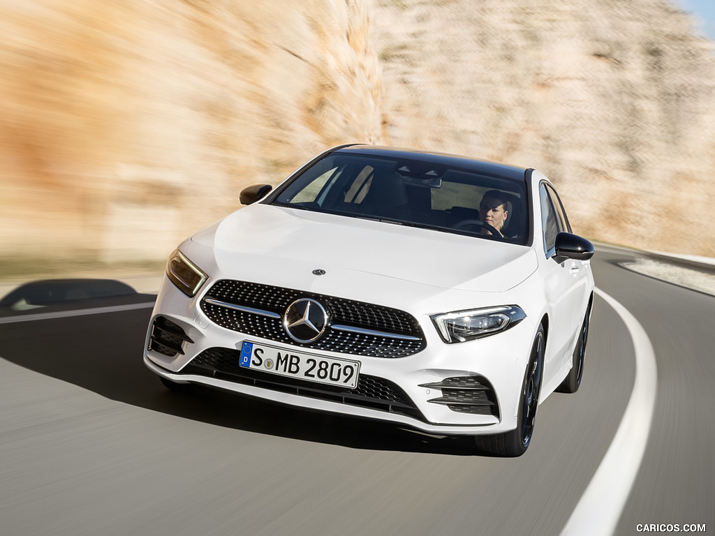 2019 Mercedes-Benz A-Class (Color: Digital white pearl) - Front