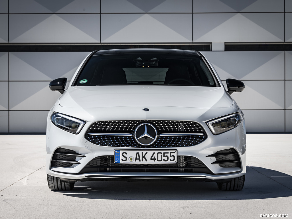 2019 Mercedes-Benz A-Class A180 d AMG Line (Color: Digital White) - Front