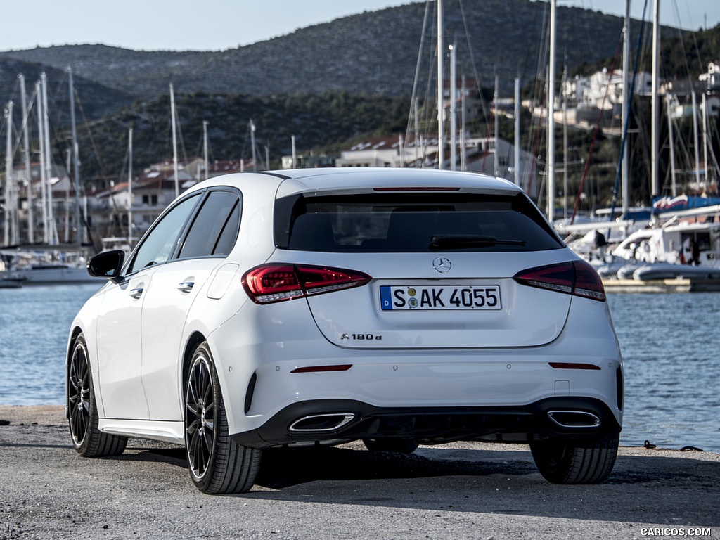 2019 Mercedes-Benz A-Class A180 d AMG Line (Color: Digital White) - Rear