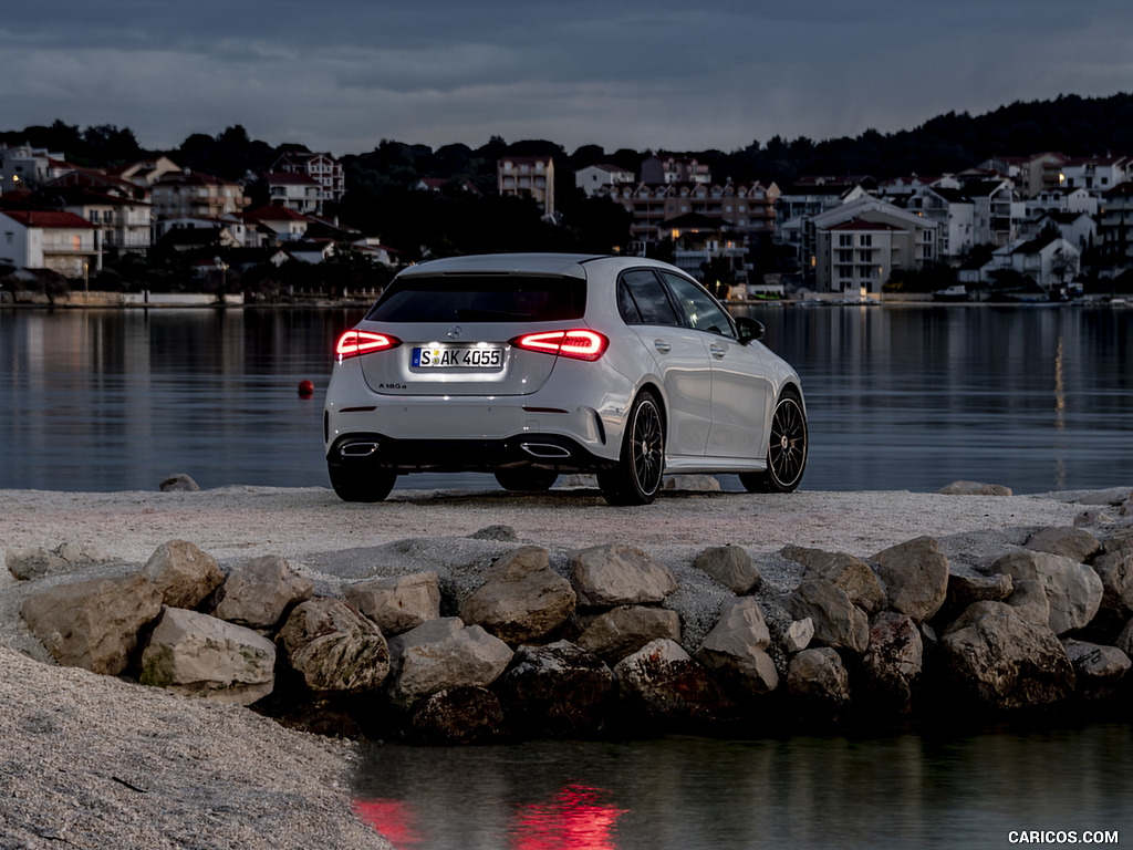 2019 Mercedes-Benz A-Class A180 d AMG Line (Color: Digital White) - Rear