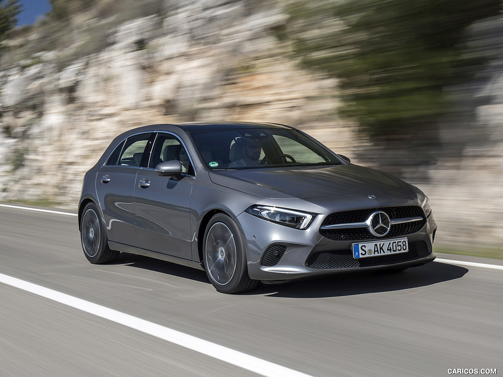 2019 Mercedes-Benz A-Class A180 d Progressive (Color: Mountain Grey) - Front Three-Quarter