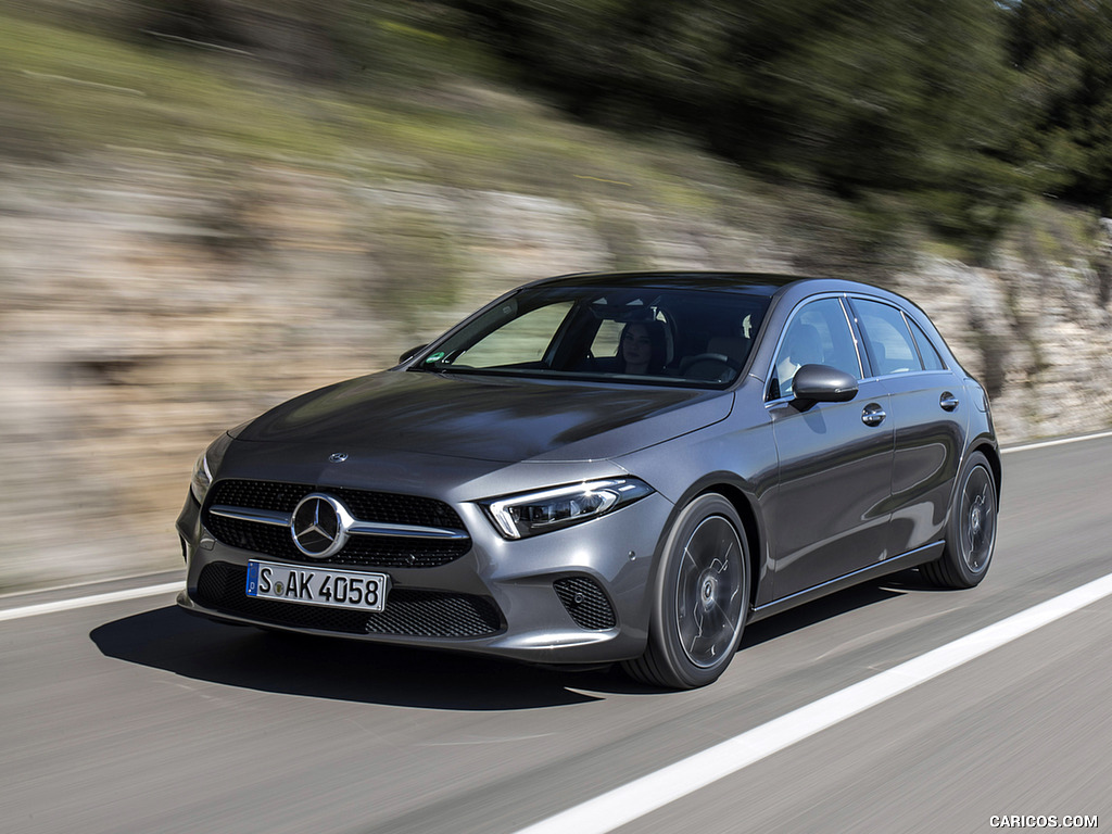 2019 Mercedes-Benz A-Class A180 d Progressive (Color: Mountain Grey) - Front Three-Quarter