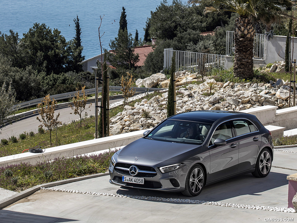 2019 Mercedes-Benz A-Class A180 d Progressive (Color: Mountain Grey) - Front Three-Quarter