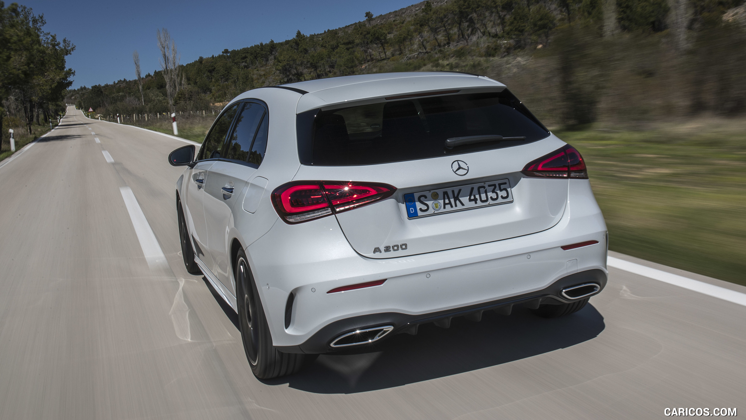 2019 Mercedes-Benz A-Class A200 AMG Line (Color: Digital White) - Rear, #140 of 181