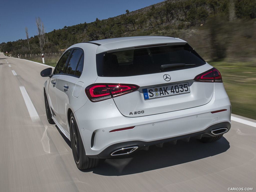 2019 Mercedes-Benz A-Class A200 AMG Line (Color: Digital White) - Rear