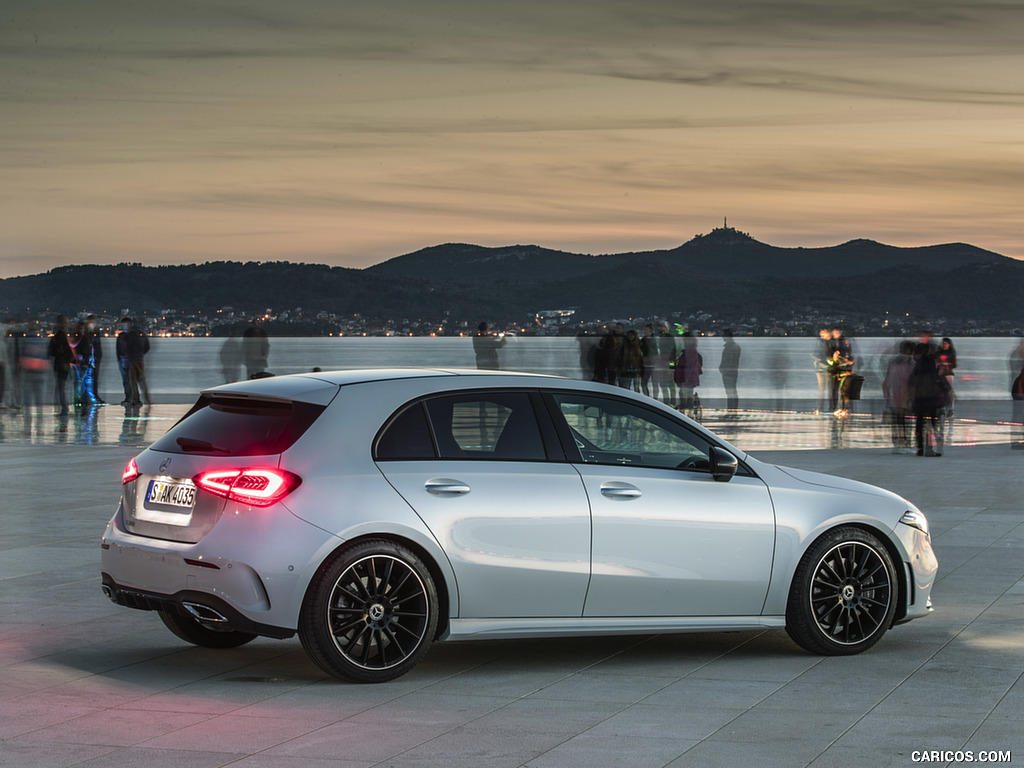 2019 Mercedes-Benz A-Class A200 AMG Line (Color: Digital White) - Side