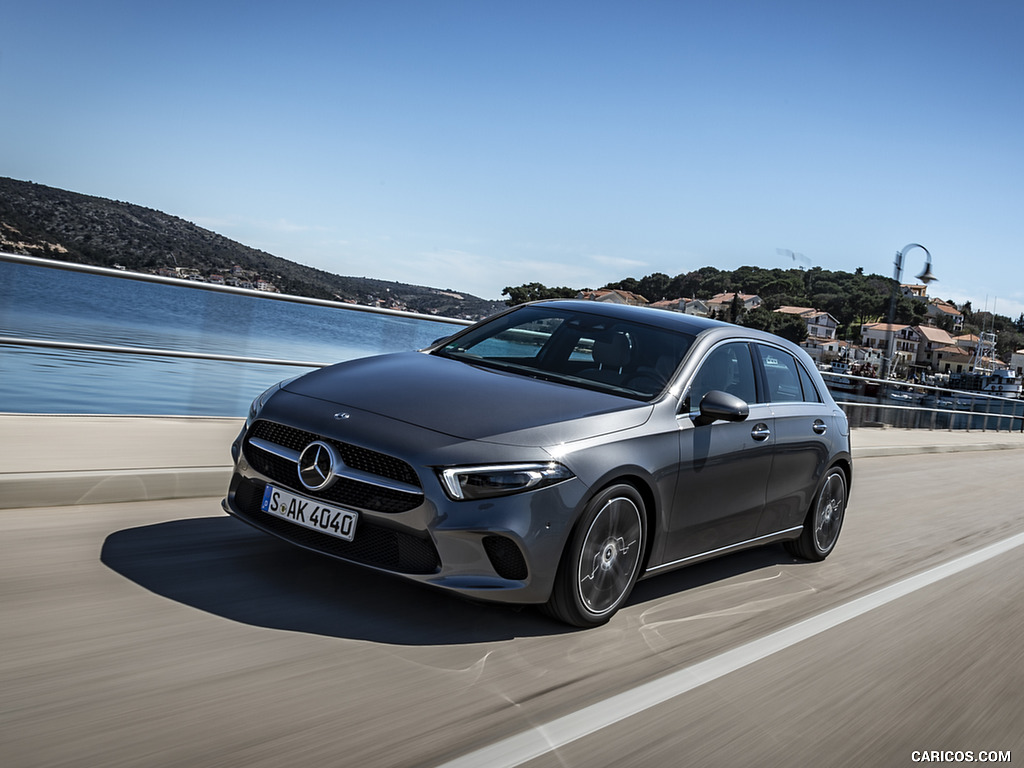 2019 Mercedes-Benz A-Class A200 Progressive (Color: Mountain Grey) - Front Three-Quarter