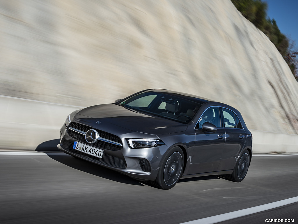 2019 Mercedes-Benz A-Class A200 Progressive (Color: Mountain Grey) - Front Three-Quarter