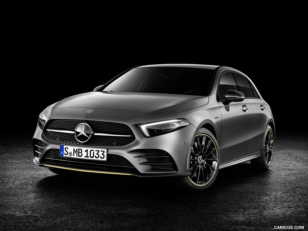 2019 Mercedes-Benz A-Class Edition 1 (Color: Designo Mountain Grey Magno) - Front