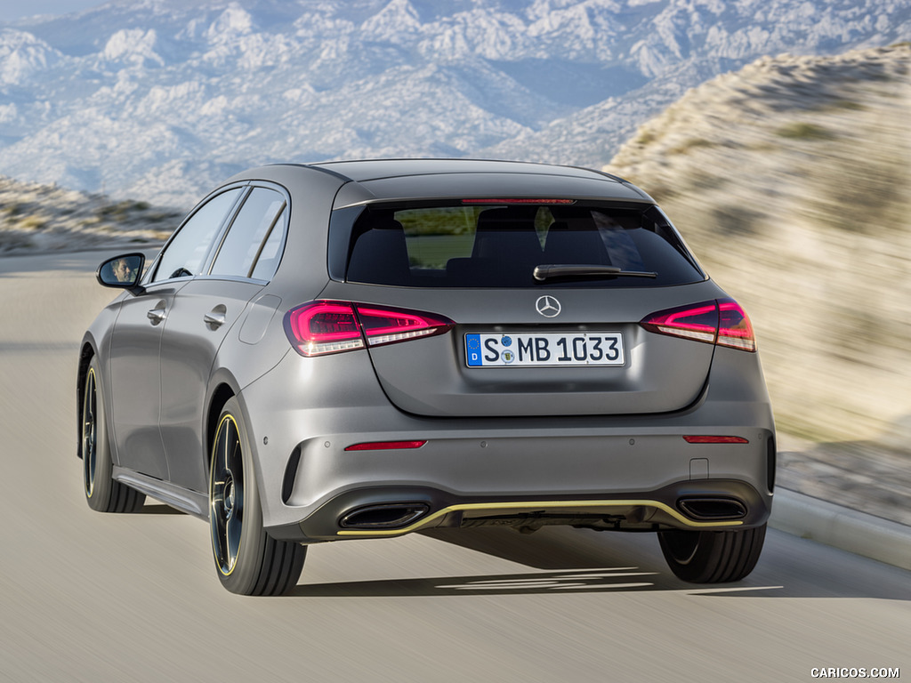 2019 Mercedes-Benz A-Class Edition 1 (Color: Designo Mountain Grey Magno) - Rear